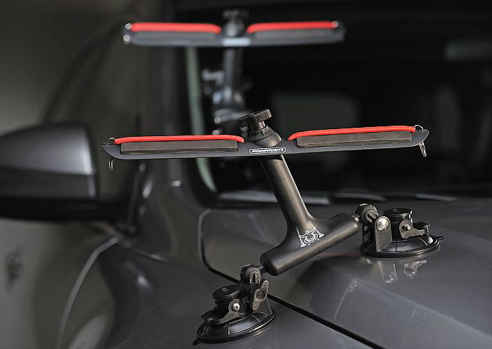 AUXPhome Car Adjustable Fishing Rod Holders with Suction Cups Attach, Fishing  Rod Storage Rack for Car, Truck, Suvs and Vans, Smooth Glass, Holds Up to 4 Fishing  Rods to Keep Your Fishing